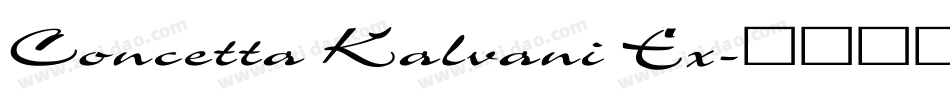 Concetta Kalvani Ex字体转换